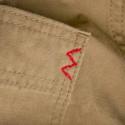 7oz Fatigue Cloth Work Shirt - Khaki -Denim Clothing-Iron Heart International IHSH 395 KHA 11