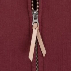 14oz Ultra Heavyweight Loopwheel Cotton Zip Up Hoodie - Burgundy 19 14oz Ultra Heavyweight Loopwheel Cotton Zip Up Hoodie - Burgundy -Denim Clothing-Iron Heart International IHSW 10 BUR 7