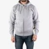 14oz Ultra Heavyweight Loopwheel Cotton Zip Up Hoodie - Grey 1 14oz Ultra Heavyweight Loopwheel Cotton Zip Up Hoodie - Grey -Denim Clothing-Iron Heart International IHSW 10 GRY