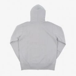 14oz Ultra Heavyweight Loopwheel Cotton Zip Up Hoodie - Grey -Denim Clothing-Iron Heart International IHSW 10 GRY 2