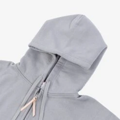 14oz Ultra Heavyweight Loopwheel Cotton Zip Up Hoodie - Grey -Denim Clothing-Iron Heart International IHSW 10 GRY 3