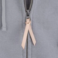 14oz Ultra Heavyweight Loopwheel Cotton Zip Up Hoodie - Grey -Denim Clothing-Iron Heart International IHSW 10 GRY 4