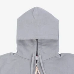 14oz Ultra Heavyweight Loopwheel Cotton Zip Up Hoodie - Grey -Denim Clothing-Iron Heart International IHSW 10 GRY 5