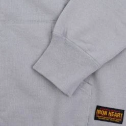 14oz Ultra Heavyweight Loopwheel Cotton Zip Up Hoodie - Grey -Denim Clothing-Iron Heart International IHSW 10 GRY 6