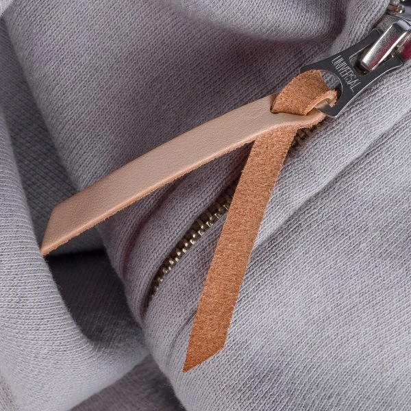 14oz Ultra Heavyweight Loopwheel Cotton Zip Up Sweater - Grey 13 14oz Ultra Heavyweight Loopwheel Cotton Zip Up Sweater - Grey - Image 11