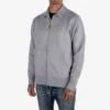 14oz Ultra Heavyweight Loopwheel Cotton Zip Up Sweater - Grey -Denim Clothing-Iron Heart International IHSW 11 GRY
