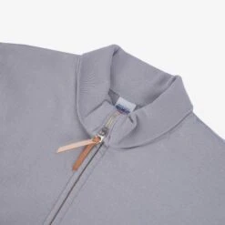 14oz Ultra Heavyweight Loopwheel Cotton Zip Up Sweater - Grey 17 14oz Ultra Heavyweight Loopwheel Cotton Zip Up Sweater - Grey -Denim Clothing-Iron Heart International IHSW 11 GRY 4