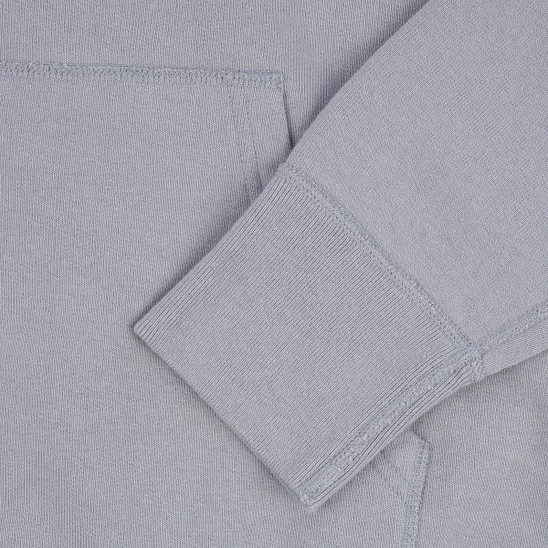 14oz Ultra Heavyweight Loopwheel Cotton Zip Up Sweater - Grey 10 14oz Ultra Heavyweight Loopwheel Cotton Zip Up Sweater - Grey - Image 8