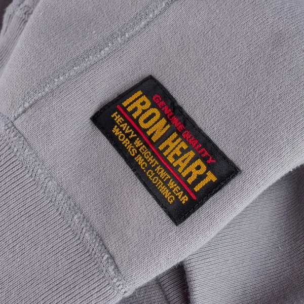 14oz Ultra Heavyweight Loopwheel Cotton Zip Up Sweater - Grey 12 14oz Ultra Heavyweight Loopwheel Cotton Zip Up Sweater - Grey - Image 10