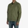 14oz Ultra Heavyweight Loopwheel Cotton Zip Up Sweater - Olive Green -Denim Clothing-Iron Heart International IHSW 11 OLV