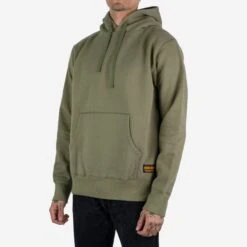 14oz Ultra Heavyweight Loopwheel Cotton Hoodie - Olive