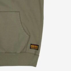 14oz Ultra Heavyweight Loopwheel Cotton Hoodie - Olive -Denim Clothing-Iron Heart International IHSW 49 OLV 9