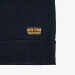 14oz Ultra Heavyweight Loopwheel Cotton Crew Neck Sweat - Black 15 14oz Ultra Heavyweight Loopwheel Cotton Crew Neck Sweat - Black -Denim Clothing-Iron Heart International IHSW 69L BLK 6
