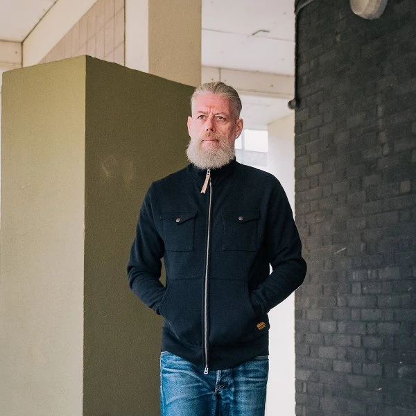 14oz Ultra Heavyweight Loopwheel Sweater Jacket - Black 7 14oz Ultra Heavyweight Loopwheel Sweater Jacket - Black - Image 5