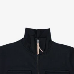 14oz Ultra Heavyweight Loopwheel Sweater Jacket - Black 24 14oz Ultra Heavyweight Loopwheel Sweater Jacket - Black -Denim Clothing-Iron Heart International IHSW 74 BLK 7