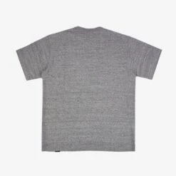 6.5oz Loopwheel Crew Neck T-Shirt With Longer Body - Light Grey 12 6.5oz Loopwheel Crew Neck T-Shirt With Longer Body - Light Grey -Denim Clothing-Iron Heart International IHT 1610L LGR 3