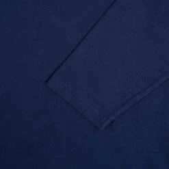 7.5oz Printed Loopwheel Crew Neck Long Sleeved T-Shirt - Navy -Denim Clothing-Iron Heart International IHTL 2302 NAV 9