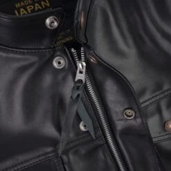 Japanese Steerhide Modified Type III Vest - Black -Denim Clothing-Iron Heart International IHV 45 BLK 10