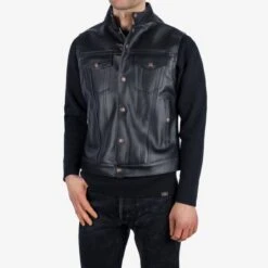 Japanese Steerhide Modified Type III Vest - Black