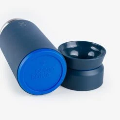 Iron Heart X Ocean Bottle 350ml Stainless Steel Brew Flask -Denim Clothing-Iron Heart International IHxOB 02 BLU 7