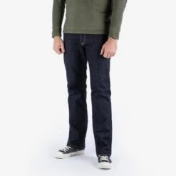14oz Iron Heart X SJF Selvedge Denim Straight Cut Jeans - Indigo