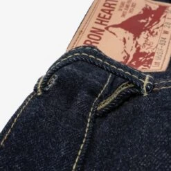 14oz Iron Heart X SJF Selvedge Denim Straight Cut Jeans - Indigo -Denim Clothing-Iron Heart International IHxSJF 634 9