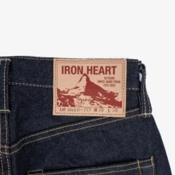 14oz Iron Heart X SJF Selvedge Denim Slim Tapered Cut Jeans - Indigo -Denim Clothing-Iron Heart International IHxSJF 777 5