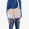 Obbi Good Label Heavy Canvas Saddle Bag With Leather Flap 2 Obbi Good Label Heavy Canvas Saddle Bag With Leather Flap -Denim Clothing-Iron Heart International OGL 9981 SADDLE WHT