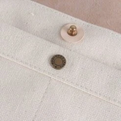 Obbi Good Label Heavy Canvas Saddle Bag With Leather Flap -Denim Clothing-Iron Heart International OGL 9981 SADDLE WHT 7