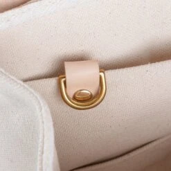 Obbi Good Label Heavy Canvas Saddle Bag With Leather Flap -Denim Clothing-Iron Heart International OGL 9981 SADDLE WHT 9