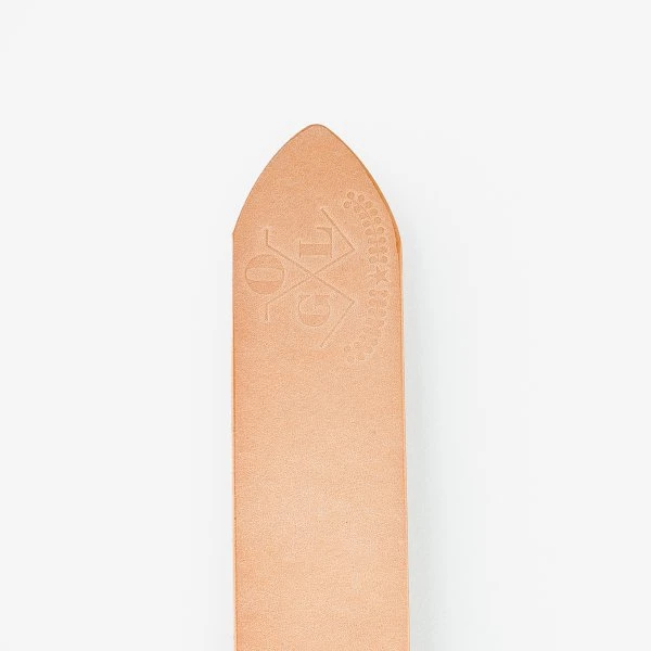 OGL Single Prong Copper Garrison Buckle Leather Belt - Natural 6 OGL Single Prong Copper Garrison Buckle Leather Belt - Natural - Image 4