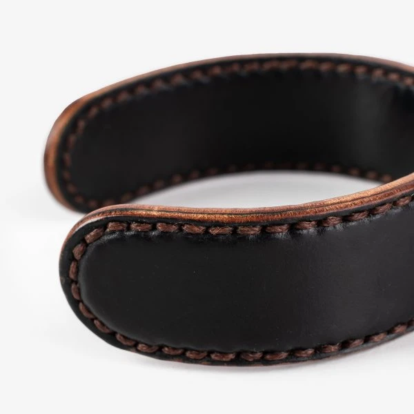 OGL Brave Shell Cordovan Wrist Cuff - Black 4 OGL Brave Shell Cordovan Wrist Cuff - Black - Image 2