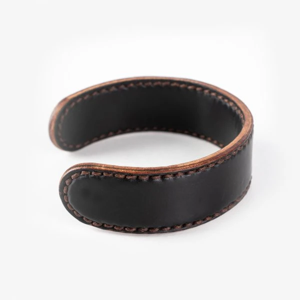 OGL Brave Shell Cordovan Wrist Cuff - Black 5 OGL Brave Shell Cordovan Wrist Cuff - Black - Image 3