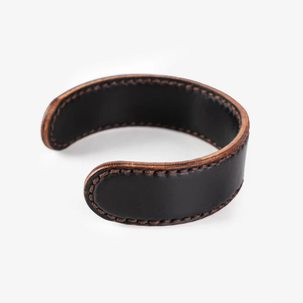 OGL Brave Shell Cordovan Wrist Cuff - Black 6 OGL Brave Shell Cordovan Wrist Cuff - Black - Image 4