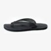 OGL X Dr. Sole Leather Thong Sandals - Black -Denim Clothing-Iron Heart International OGL DRSOLE THONG BLK