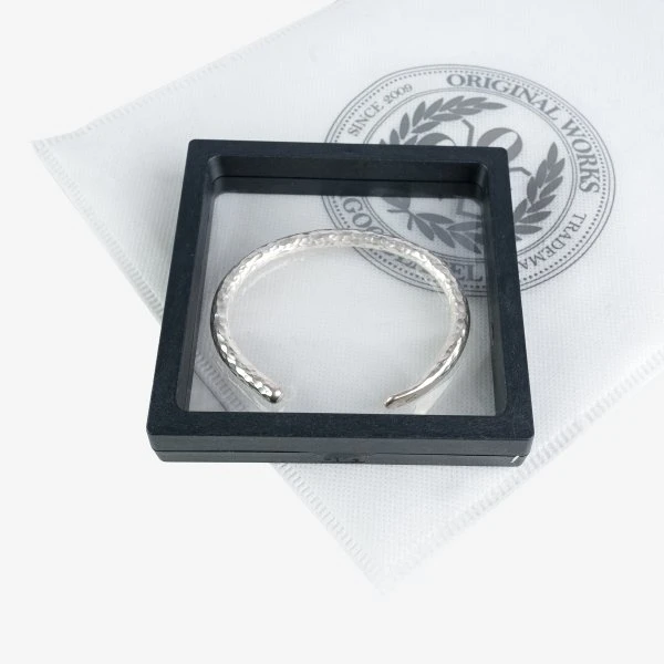 OGL - Hand Hammered Bracelet - Sterling Silver 3 OGL - Hand Hammered Bracelet - Sterling Silver