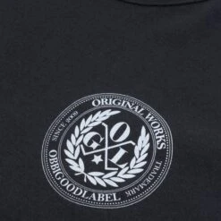 OGL 6.2oz Ringspun T-shirt - Silkscreen Printed 'Fly Me To The Moon' - Charcoal -Denim Clothing-Iron Heart International OGL TEE LOT20 FMT CHA 6