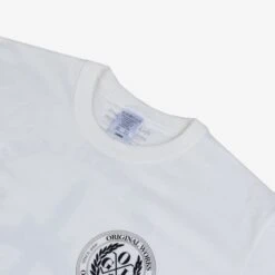 OGL 6.2oz Ringspun T-shirt - Silkscreen Printed 'Fly Me To The Moon' - Cream -Denim Clothing-Iron Heart International OGL TEE LOT20 FMT CRM 2