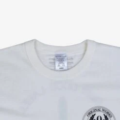 OGL 6.2oz Ringspun T-shirt - Silkscreen Printed 'Fly Me To The Moon' - Cream -Denim Clothing-Iron Heart International OGL TEE LOT20 FMT CRM 3