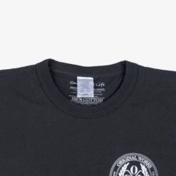 OGL 6.2oz Ringspun T-shirt - Silkscreen Printed 'OGL Logo' - Charcoal -Denim Clothing-Iron Heart International OGL TEE LOT20 LOGO CHA 5