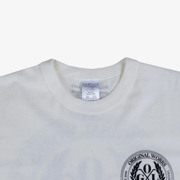 OGL 6.2oz Ringspun T-shirt - Silkscreen Printed 'OGL Logo' - Cream 7 OGL 6.2oz Ringspun T-shirt - Silkscreen Printed 'OGL Logo' - Cream - Image 5