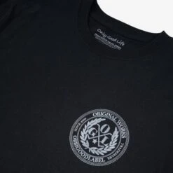 OGL 6.2oz Ringspun Long Sleeve T-shirt - Silkscreen Printed 'OGL Logo' - Charcoal -Denim Clothing-Iron Heart International OGL TEE LOT20 LOGO LS CHA 5