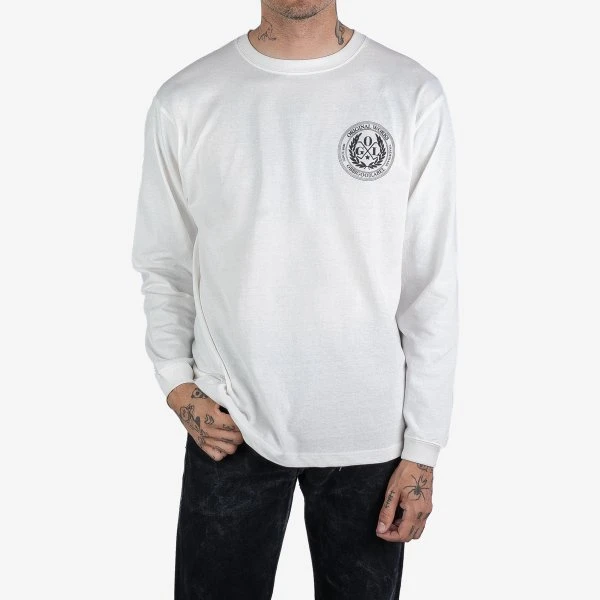 OGL 6.2oz Ringspun Long Sleeve T-shirt - Silkscreen Printed 'OGL Logo' - Cream 4 OGL 6.2oz Ringspun Long Sleeve T-shirt - Silkscreen Printed 'OGL Logo' - Cream - Image 2