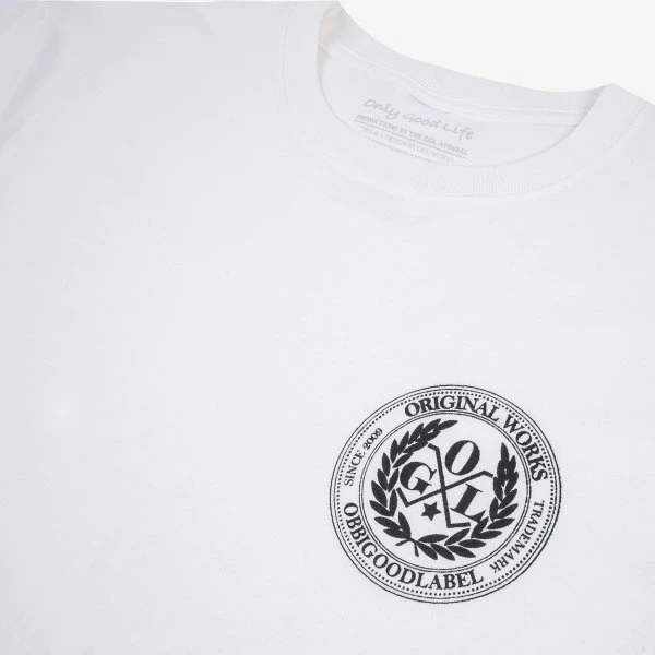 OGL 6.2oz Ringspun Long Sleeve T-shirt - Silkscreen Printed 'OGL Logo' - Cream 8 OGL 6.2oz Ringspun Long Sleeve T-shirt - Silkscreen Printed 'OGL Logo' - Cream - Image 6