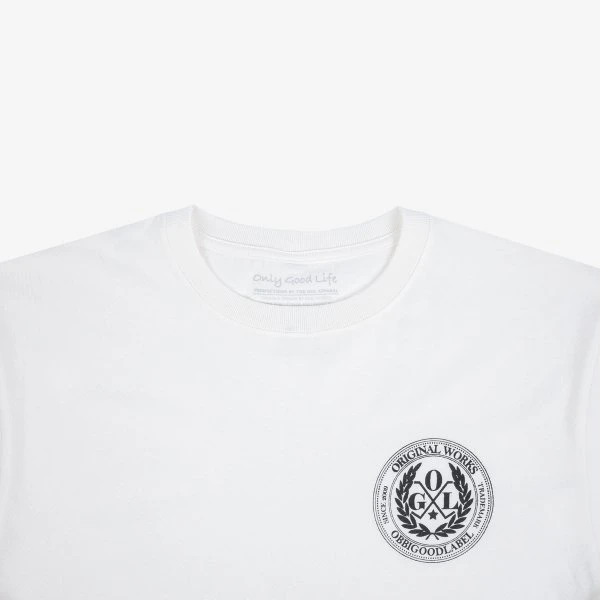 OGL 6.2oz Ringspun Long Sleeve T-shirt - Silkscreen Printed 'OGL Logo' - Cream 9 OGL 6.2oz Ringspun Long Sleeve T-shirt - Silkscreen Printed 'OGL Logo' - Cream - Image 7