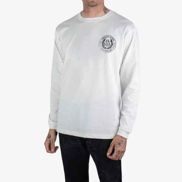 OGL 6.2oz Ringspun Long Sleeve T-shirt - Silkscreen Printed 'OGL Logo' - Cream 3 OGL 6.2oz Ringspun Long Sleeve T-shirt - Silkscreen Printed 'OGL Logo' - Cream