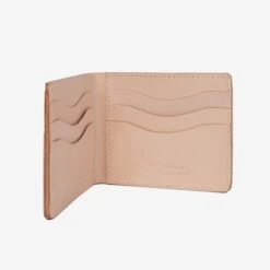 OGL Kingsman Classic Bi-Fold Wallet With Arc Accent - Natural