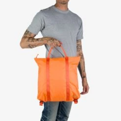 Porter - Yoshida & Co. - Flex 2Way Tote Bag - Orange 13 Porter - Yoshida & Co. - Flex 2Way Tote Bag - Orange -Denim Clothing-Iron Heart International POR FLEX TOTE ORA 2