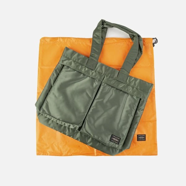 Porter - Yoshida & Co. - Tanker Tote Bag - Sage Green 5 Porter - Yoshida & Co. - Tanker Tote Bag - Sage Green - Image 3