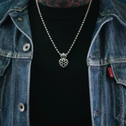 GOOD ART HLYWD Large Sacred Rosette Pendant - Sterling Silver